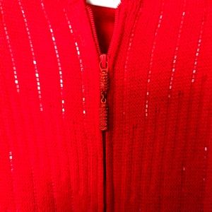 St. John Evening Red Sweater